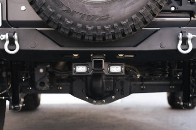 DV8 Offroad 07-21 Jeep Wrangler (JK/JL) Bolt-On Hitch w/ Lights - Winches & Hitches