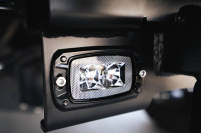 DV8 Offroad 07-21 Jeep Wrangler (JK/JL) Bolt-On Hitch w/ Lights - Winches & Hitches