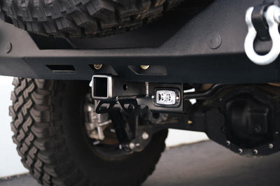 DV8 Offroad 07-21 Jeep Wrangler (JK/JL) Bolt-On Hitch w/ Lights - Winches & Hitches