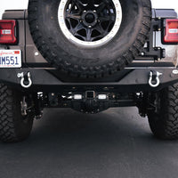 DV8 Offroad 07-21 Jeep Wrangler (JK/JL) Bolt-On Hitch w/ Lights - Winches & Hitches
