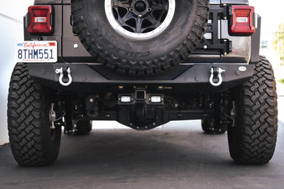 DV8 Offroad 07-21 Jeep Wrangler (JK/JL) Bolt-On Hitch w/ Lights - Winches & Hitches