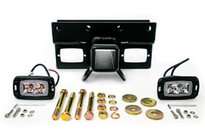 DV8 Offroad 07-21 Jeep Wrangler (JK/JL) Bolt-On Hitch w/ Lights - Winches & Hitches