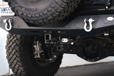 DV8 Offroad 07-21 Jeep Wrangler (JK/JL) Bolt-On Hitch w/ Lights - Winches & Hitches