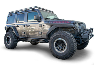 DV8 Offroad 18-21 Jeep Wrangler JL 4-Door Roof Rack - Roofs & Accessories