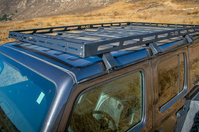 DV8 Offroad 18-21 Jeep Wrangler JL 4-Door Roof Rack - Roofs & Accessories
