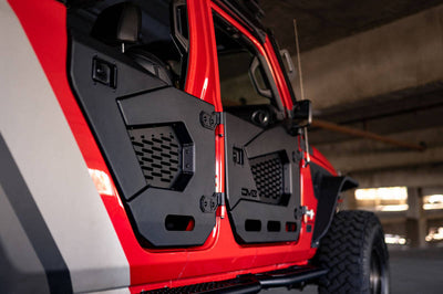 DV8 Offroad 18-22 Jeep Wrangler JL/JT Spec Series Half Doors - Rear Set - Exterior Styling