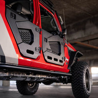 DV8 Offroad 18-22 Jeep Wrangler JL/JT Spec Series Half Doors - Rear Set - Exterior Styling