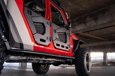DV8 Offroad 18-22 Jeep Wrangler JL/JT Spec Series Half Doors - Rear Set - Exterior Styling