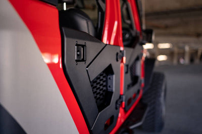 DV8 Offroad 18-22 Jeep Wrangler JL/JT Spec Series Half Doors - Rear Set - Exterior Styling