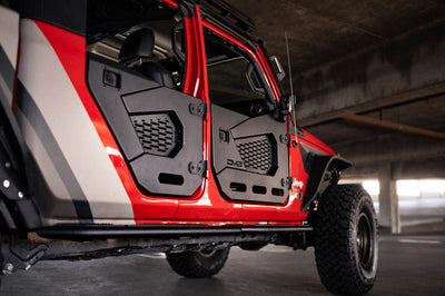 DV8 Offroad 18-22 Jeep Wrangler JL/JT Spec Series Half Doors - Rear Set - Exterior Styling