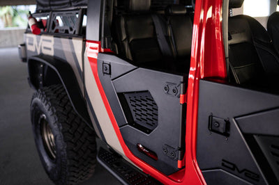 DV8 Offroad 18-22 Jeep Wrangler JL/JT Spec Series Half Doors - Rear Set - Exterior Styling