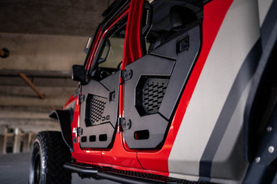 DV8 Offroad 18-22 Jeep Wrangler JL/JT Spec Series Half Doors - Rear Set - Exterior Styling