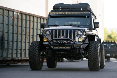 DV8 Offroad 18-23 Wrangler JL/Gladiator JT Spec Series Front Bumper - Bumpers Grilles & Guards