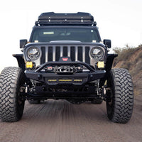 DV8 Offroad 18-23 Wrangler JL/Gladiator JT Spec Series Front Bumper - Bumpers Grilles & Guards