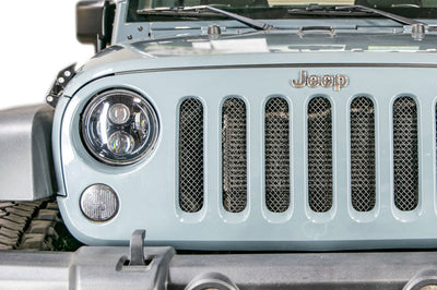 DV8 Offroad 2007-2018 Jeep JK Black Mesh Grille - Bumpers Grilles & Guards