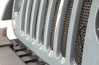 DV8 Offroad 2007-2018 Jeep JK Black Mesh Grille - Bumpers Grilles & Guards