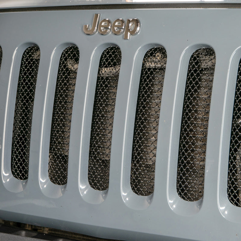 DV8 Offroad 2007-2018 Jeep JK Black Mesh Grille - Bumpers Grilles & Guards