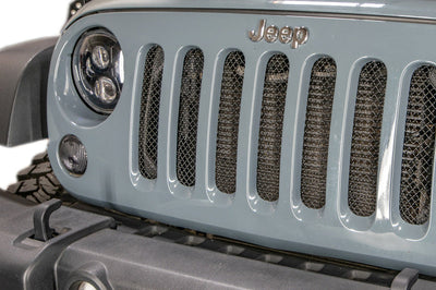 DV8 Offroad 2007-2018 Jeep JK Black Mesh Grille - Bumpers Grilles & Guards