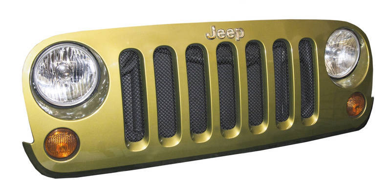 DV8 Offroad 2007-2018 Jeep JK Black Mesh Grille - Bumpers Grilles & Guards