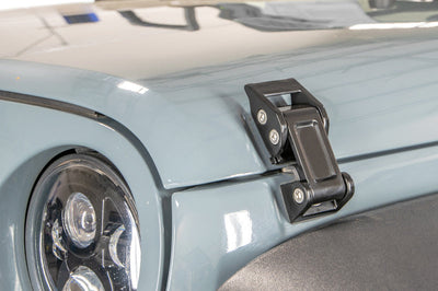 DV8 Offroad 2007-2018 Jeep Rocklaw Hood Catch System - Fabrication