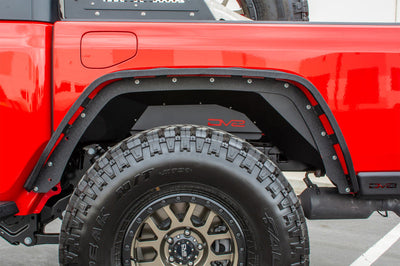 DV8 Offroad 201 + Jeep Gladiator Rear Inner Fenders - Black - Body Armor & Protection