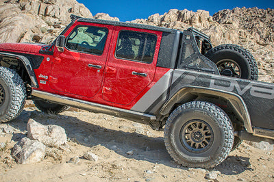 DV8 Offroad 201 + Jeep Gladiator Rear Inner Fenders - Black - Body Armor & Protection