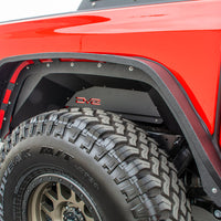 DV8 Offroad 201 + Jeep Gladiator Rear Inner Fenders - Black - Body Armor & Protection