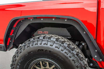 DV8 Offroad 201 + Jeep Gladiator Rear Inner Fenders - Black - Body Armor & Protection