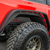 DV8 Offroad 201 + Jeep Gladiator Rear Inner Fenders - Black - Body Armor & Protection