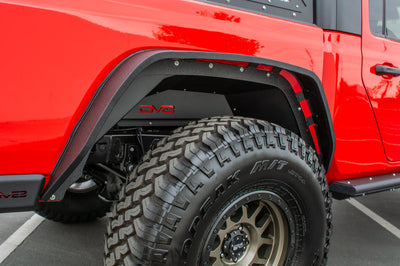 DV8 Offroad 201 + Jeep Gladiator Rear Inner Fenders - Black - Body Armor & Protection
