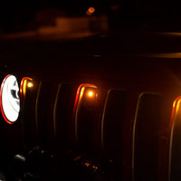 DV8 Offroad 2018+ Jeep JL Grill Amber Marker Lights - Bumpers Grilles & Guards