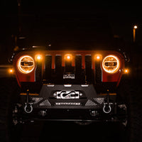 DV8 Offroad 2018+ Jeep JL Grill Amber Marker Lights - Bumpers Grilles & Guards