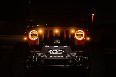 DV8 Offroad 2018+ Jeep JL Grill Amber Marker Lights - Bumpers Grilles & Guards