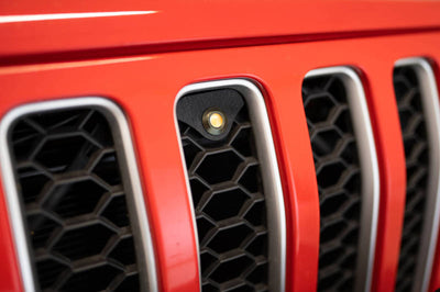 DV8 Offroad 2018+ Jeep JL Grill Amber Marker Lights - Bumpers Grilles & Guards