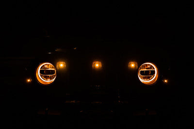 DV8 Offroad 2018+ Jeep JL Grill Amber Marker Lights - Bumpers Grilles & Guards