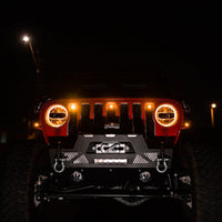 DV8 Offroad 2018+ Jeep JL Grill Amber Marker Lights - Bumpers Grilles & Guards