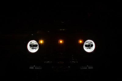 DV8 Offroad 2018+ Jeep JL Grill Amber Marker Lights - Bumpers Grilles & Guards