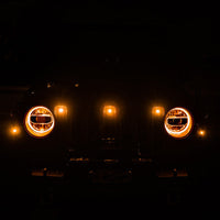 DV8 Offroad 2018+ Jeep JL Grill Amber Marker Lights - Bumpers Grilles & Guards