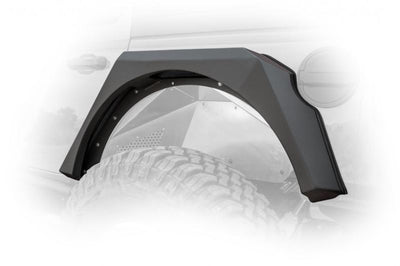 DV8 Offroad 2018 + Jeep Wrangler JL Armor Fenders w/ LED Turn Signal Lights - Exterior Styling