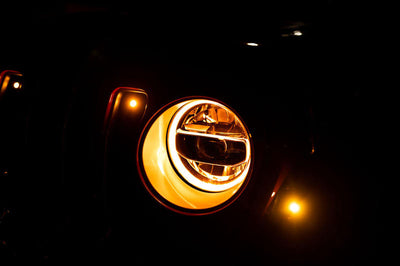DV8 Offroad 2018 + Jeep Wrangler JL/Gladiator LED Projector Headlights - Lights