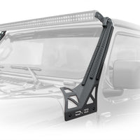 DV8 Offroad 2018 + JL/Gladiator Picatinny Rail A-Pillar Pod LED Light Mount - Lights