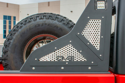 DV8 Offroad 2019 + Jeep Gladiator Bolt On Chase Rack - Roofs & Roof Accessories