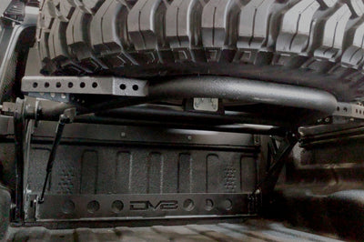 DV8 Offroad 2019 + Jeep Gladiator In-Bed Adjustable Tire Carrier - Roofs & Roof Accessories