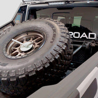 DV8 Offroad 2019 + Jeep Gladiator In-Bed Adjustable Tire Carrier - Roofs & Roof Accessories
