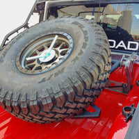 DV8 Offroad 2019 + Jeep Gladiator In-Bed Adjustable Tire Carrier - Roofs & Roof Accessories