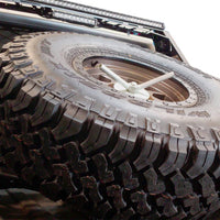 DV8 Offroad 2019 + Jeep Gladiator In-Bed Adjustable Tire Carrier - Roofs & Roof Accessories