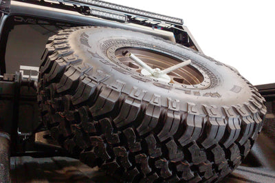 DV8 Offroad 2019 + Jeep Gladiator In-Bed Adjustable Tire Carrier - Roofs & Roof Accessories