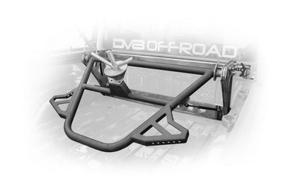 DV8 Offroad 2019 + Jeep Gladiator In-Bed Adjustable Tire Carrier - Roofs & Roof Accessories