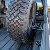 DV8 Offroad 2019 + Jeep Gladiator Universal Stand Up In-Bed Tire Carrier - Roofs & Roof Accessories