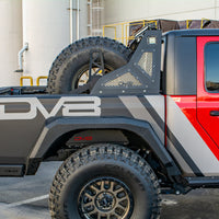 DV8 Offroad 2019 + Jeep Gladiator Universal Stand Up In-Bed Tire Carrier - Roofs & Roof Accessories